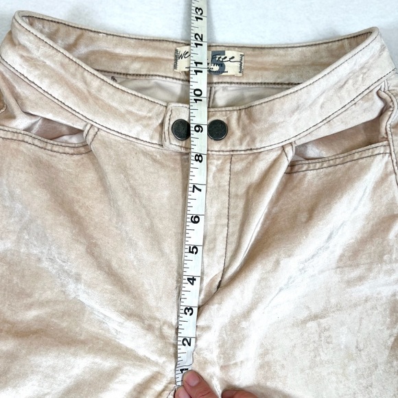 WE THE FREE Women's Sweet Jane Velvet‎ Skinny Fit Ankle Champagne Jeans Size 25 - Picture 15 of 16